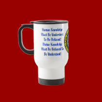 Knowledge Human and Divine mugs