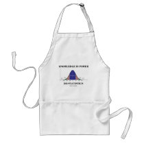 Knowledge Is Power Do Statistics (Stats Humor) aprons by wordsunwords Knowledge Is Power Do Statistics (Stats Humor) aprons