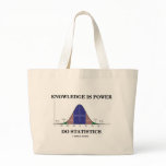 Knowledge Is Power Do Statistics (Stats Humor) bags