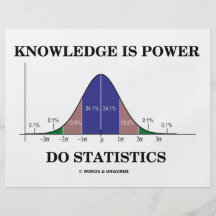 Knowledge Is Power Do Statistics (Stats Humor) Flyer