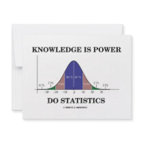 Knowledge Is Power Do Statistics (Stats Humor) invitations by wordsunwords Knowledge Is Power Do Statistics (Stats Humor) invitations