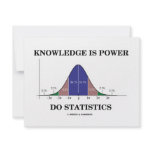 Knowledge Is Power Do Statistics (Stats Humor) Custom Invitations