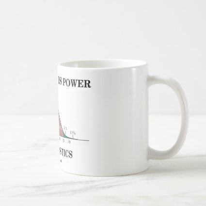 Knowledge Is Power Do Statistics (Stats Humor) Coffee Mug