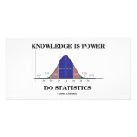 Knowledge Is Power Do Statistics (Stats Humor) Custom Photo Card