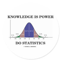 Knowledge Is Power Do Statistics (Stats Humor) stickers by wordsunwords Knowledge Is Power Do Statistics (Stats Humor) stickers