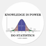 Knowledge Is Power Do Statistics (Stats Humor) Stickers