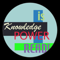 Knowlege is Power - Read Sticker stickers