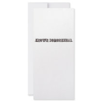 Known Homosexual Rack Card