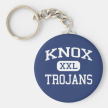 Knox Trojans Middle Salisbury North Carolina Key Chain