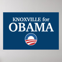 KNOXVILLE for Obama custom your city personalized Print