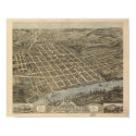 Knoxville Tennessee 1871 Antique Panoramic Map posters by terraprints_classic Knoxville Tennessee 1871 Antique Panoramic Map posters
