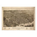 Knoxville Tennessee 1886 Antique Panoramic Map posters by terraprints_classic Knoxville Tennessee 1886 Antique Panoramic Map posters
