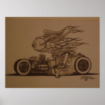 Knuckle draggin' poster