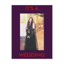 KO, IT'S A , WEDDING postcards