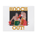 KO knock out boxing vector design flyers