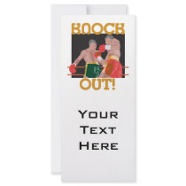KO knock out boxing vector design Rack Cards