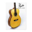 Koa grand concert guitar postcards