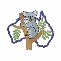 Koala and Australia Outline embroidered shirts by ZazzleEmbroidery Koala and Australia Outline embroidered shirts