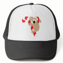 Koala Bear Candy Cane Mesh Hats
