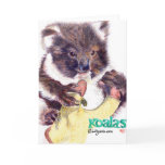 Koala Bear Colored Pencil Greeting and Note Card