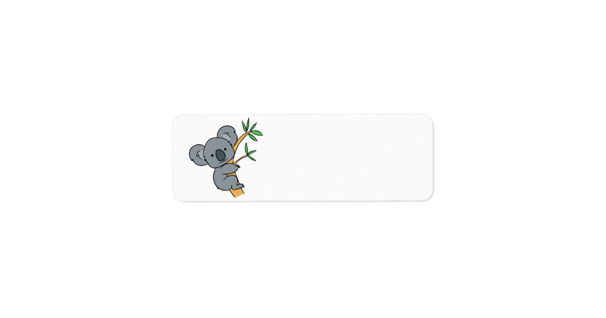 Koala Bear Label Zazzle
