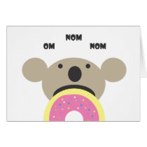 Koala Donut Diet Greeting Cards