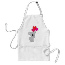 Koala Heart Balloons Apron