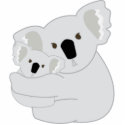 Koala Hugs photo sculptures