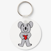 Koala in Love Keychain