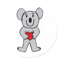 Koala in Love stickers!