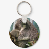 Koala Mom and New Baby keychains