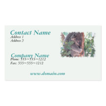 Koala Photo Busines Card Business Cards