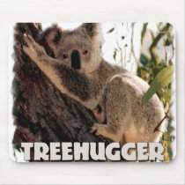 koala treehugger mousepads by WanderingWomyn koala treehugger mousepads
