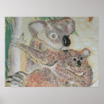 Koala  water colour print