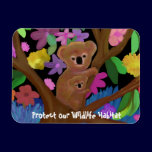 Koala Wildlife Habitat Premium Magnet magnets