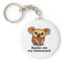 Koalas ate my Homework Key Chains