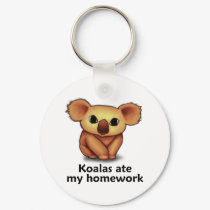 Koalas ate my Homework keychains by TheRealShuba Koalas ate my Homework keychains