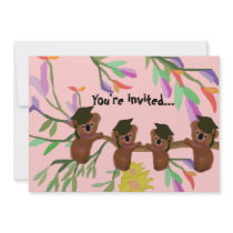 Koalas Graduation Invitation
