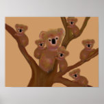 Koalas in the Outback Print