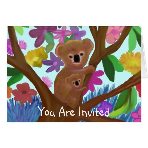 Koalas Invitation Card