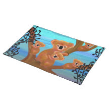 Koalas Outback Habitat Custom Placemats