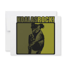 Koalas Rock! invitations