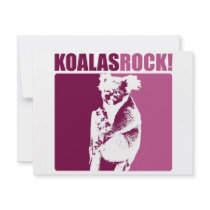 Koalas Rock! invitations