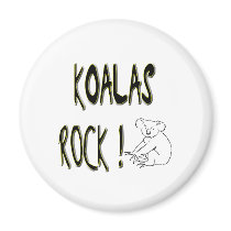 Koalas Rock! Magnet
