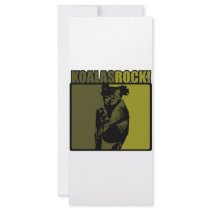 Koalas Rock! rack cards