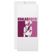 Koalas Rock! rack cards