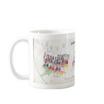 Koba:  Young men returning from a foray greeted... mugs