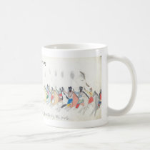 Koba:  Young men returning from a foray greeted... mugs