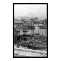 Kobe, Japan Harbor View 1909 posters