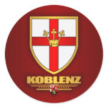 Koblenz Round Stickers